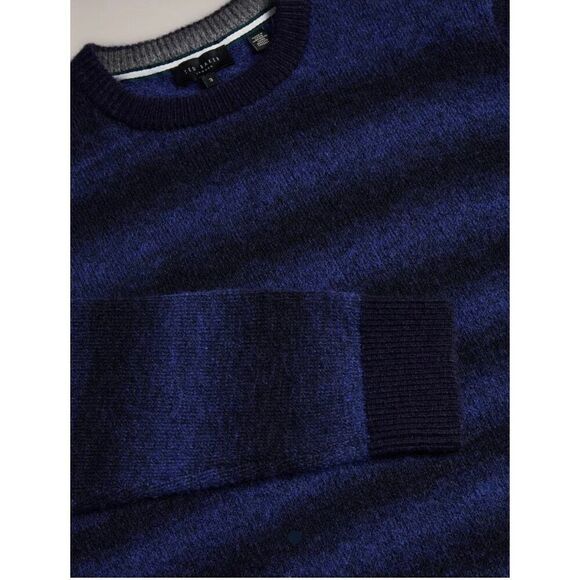 Ted Baker London NWT Abulti Wool Blend Regular Fit Striped Knitwear M - Picture 4 of 9
